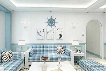 南宁地中海风格-客厅
