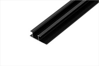 南宁航空纤维墙咔铝合金带灯中条（哑黑氧化）