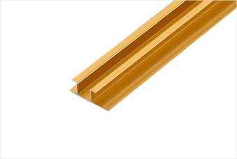 南宁航空纤维墙咔铝合金带灯中条（钛金氧化）