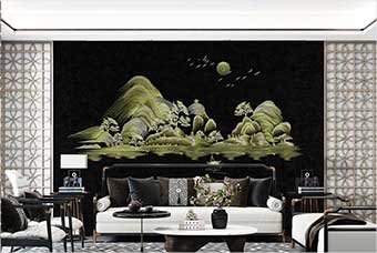 南宁森佰汇航空纤维墙咔（湖光山色）